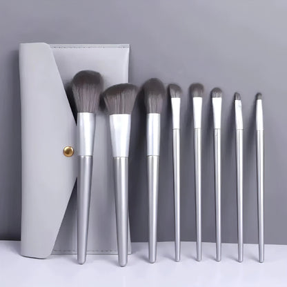 Belle&Rose™ Grey Wolf Brush Set - Allure SocietyMakeup Brush Set