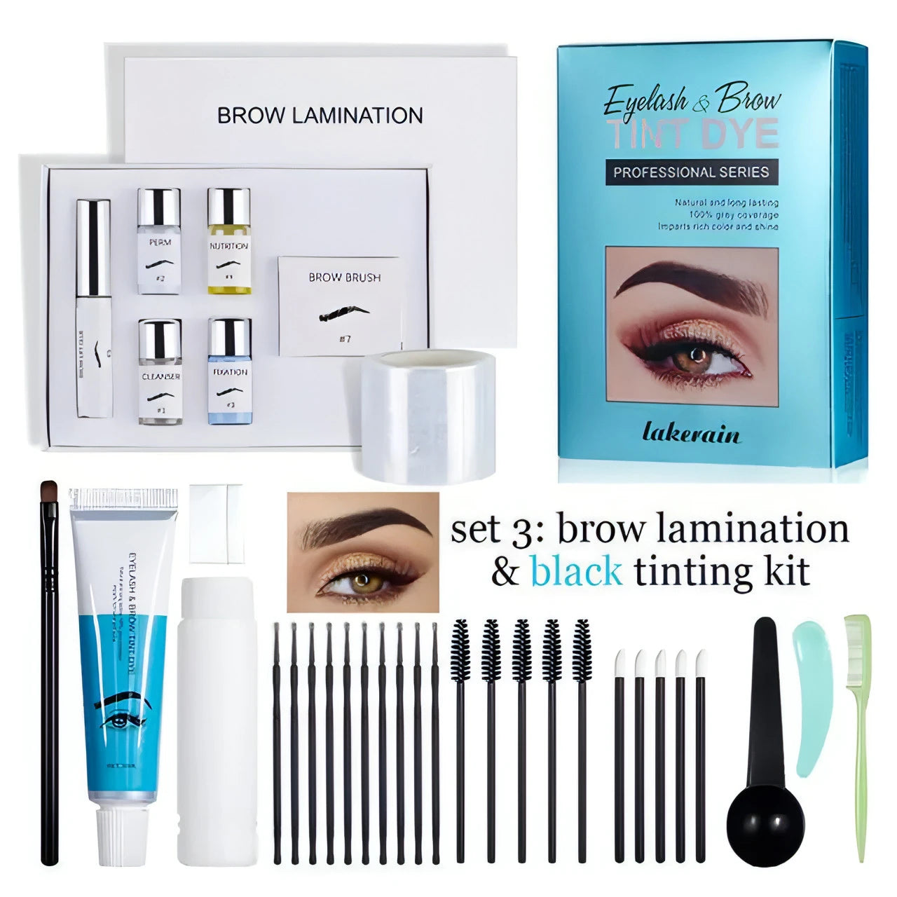 Brow Lamination And Tint Kit - Allure SocietyEyebrows