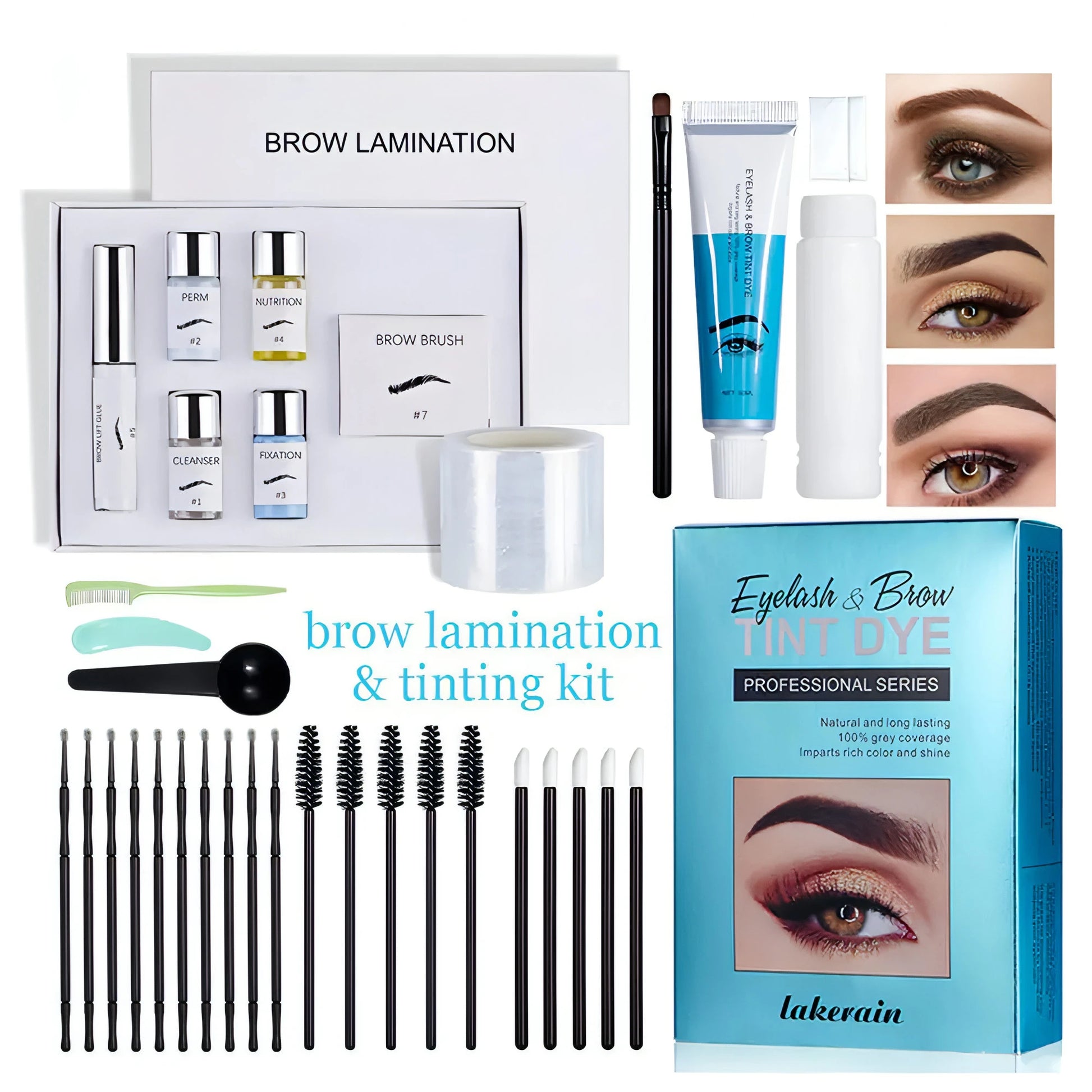 Brow Lamination And Tint Kit - Allure SocietyEyebrows