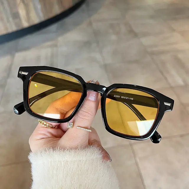Clear Lens Square UV400 Sunglasses - Allure SocietyUV Sunglasses
