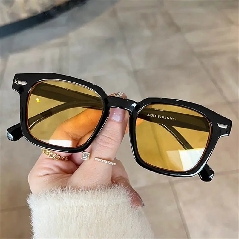 Clear Lens Square UV400 Sunglasses - Allure SocietyUV Sunglasses