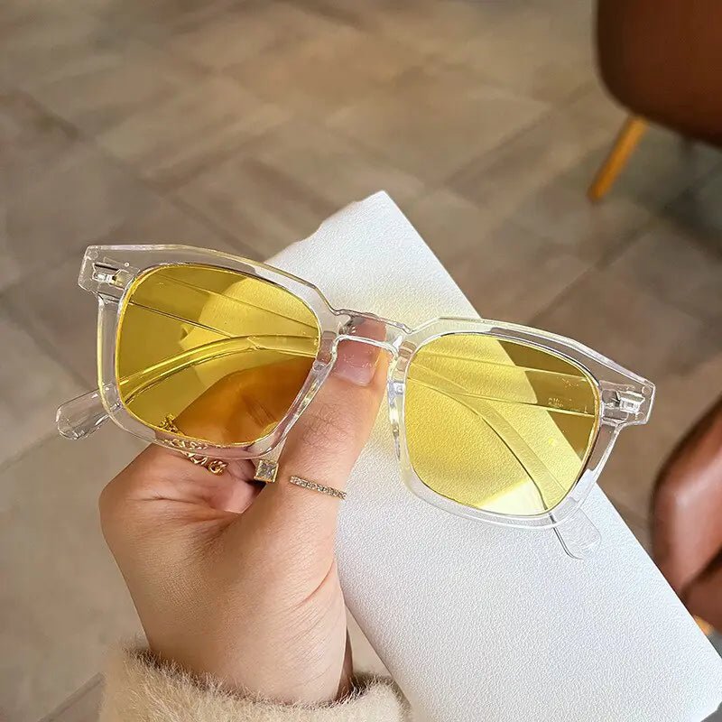 Clear Lens Square UV400 Sunglasses - Allure SocietyUV Sunglasses