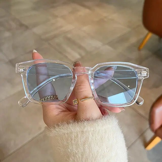 Clear Lens Square UV400 Sunglasses - Allure SocietyUV Sunglasses