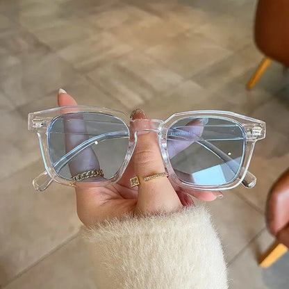 Clear Lens Square UV400 Sunglasses - Allure SocietyUV Sunglasses