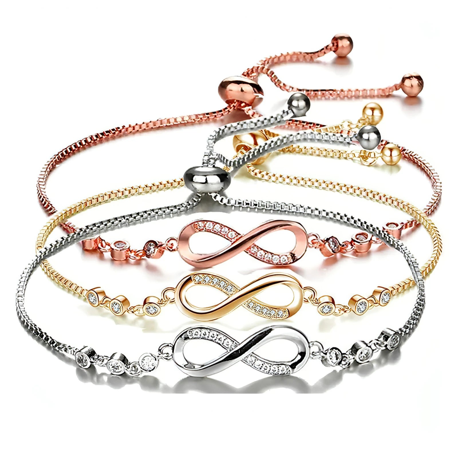 CZ Stone Infinity Bracelet - Allure SocietyBracelets