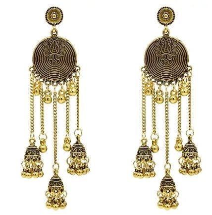 Egypt Vintage Silver Alloy Earrings for Women - Allure Society