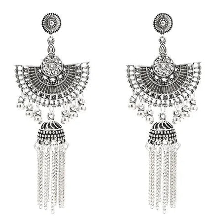 Egypt Vintage Silver Alloy Earrings for Women - Allure Society