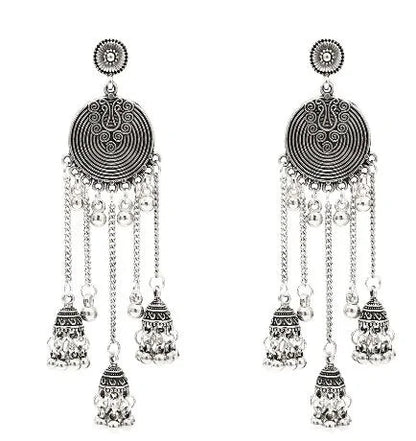 Egypt Vintage Silver Alloy Earrings for Women - Allure Society
