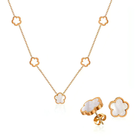 Elegant Stainless Steel Earrings Set - Allure SocietyNecklaces