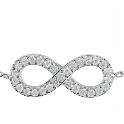 Eternity Infinity Bracelet Silver - Allure SocietyBracelets
