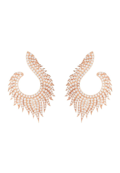Flame Hoop Earrings Rosegold - Allure SocietyEarrings
