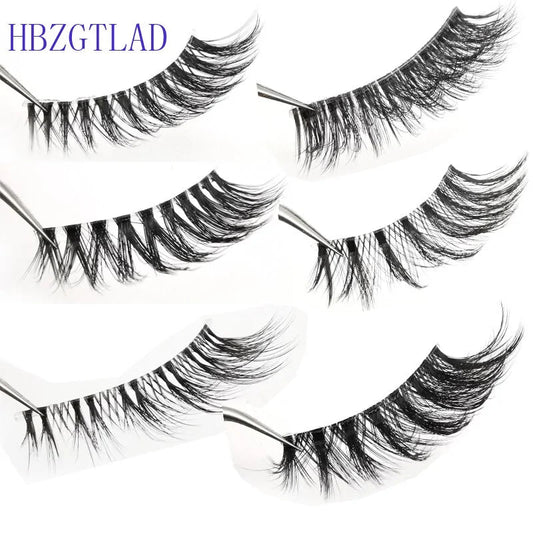Handmade Stage Nude False Eyelashes with Transparent Stems - 3 Pairs - Allure SocietyFalse Eyelashes