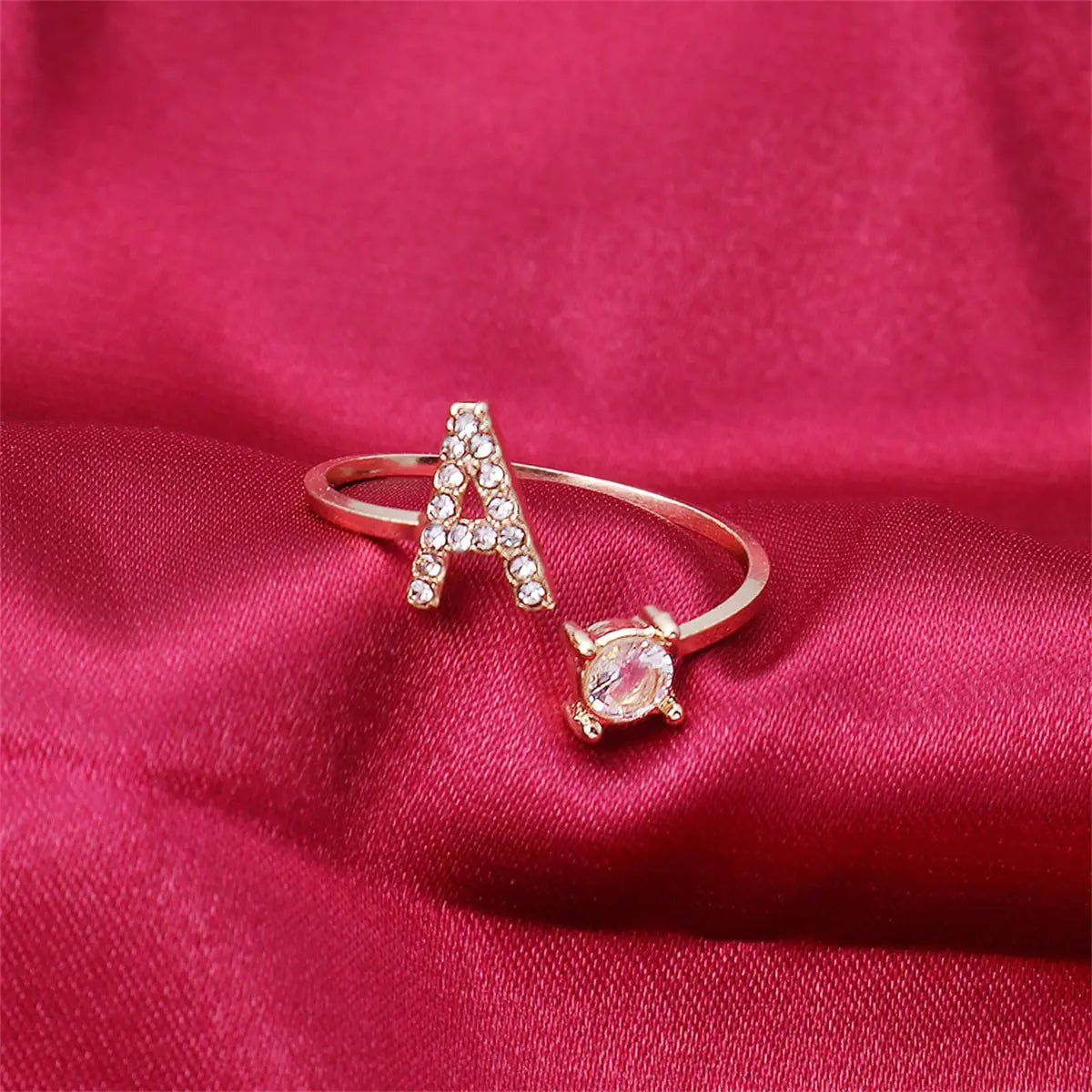 Adjustable Initial Letter Rings - Allure SocietyRings