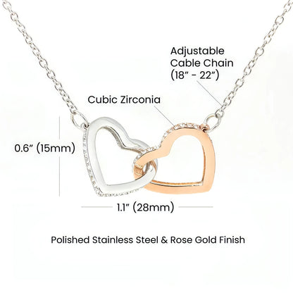 Interlocking Hearts Necklace - Allure SocietyNecklaces