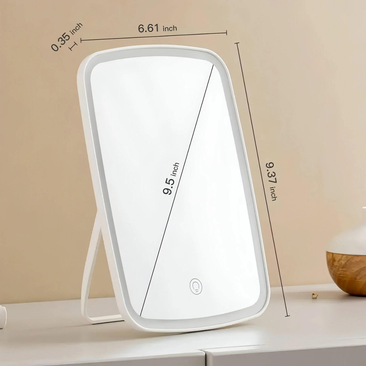 LED Touch - control Makeup Mirror - Allure SocietySmart Face Mirrors