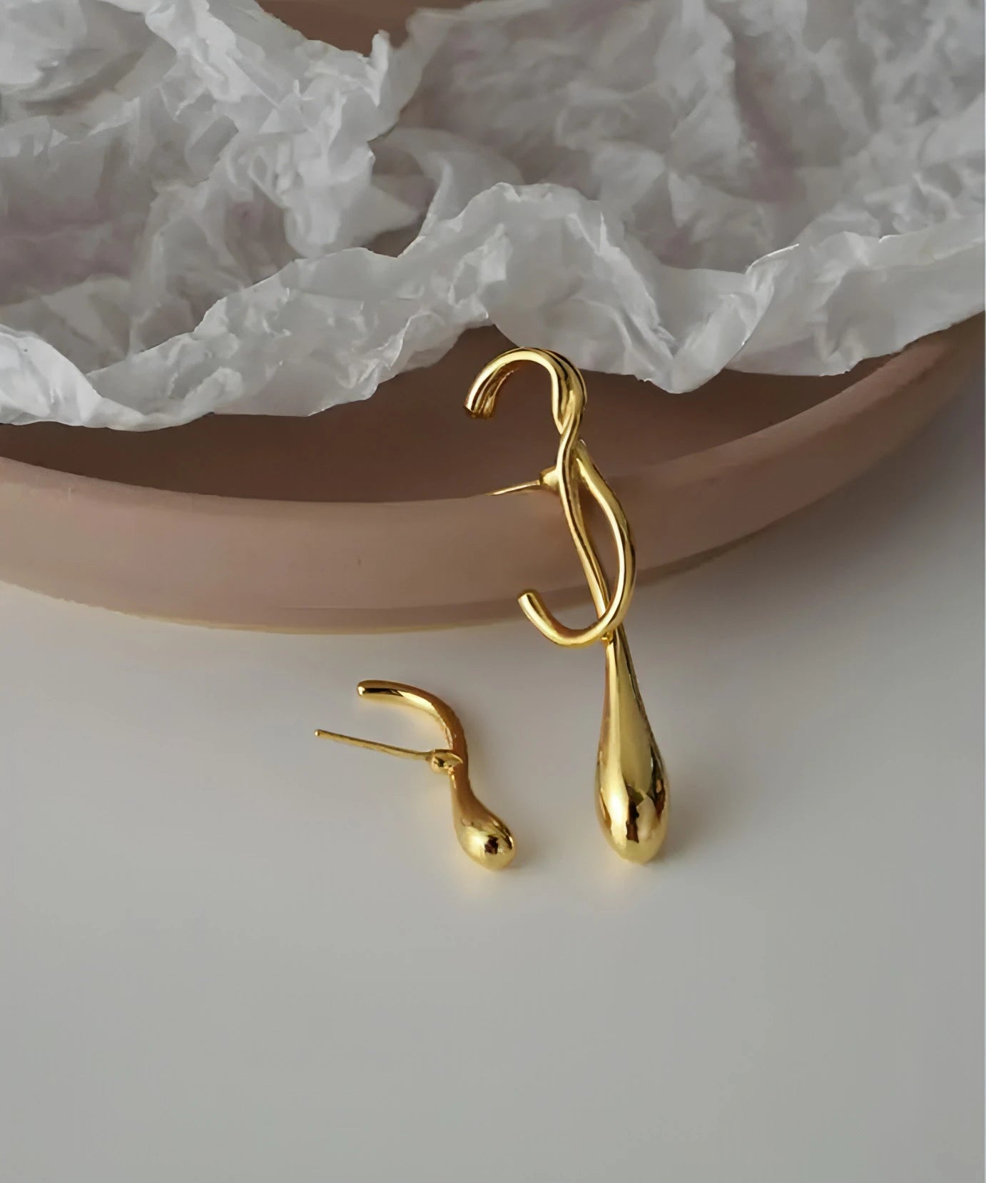 Long Asymmetrical Water Drop Earrings - Allure SocietyEarrings