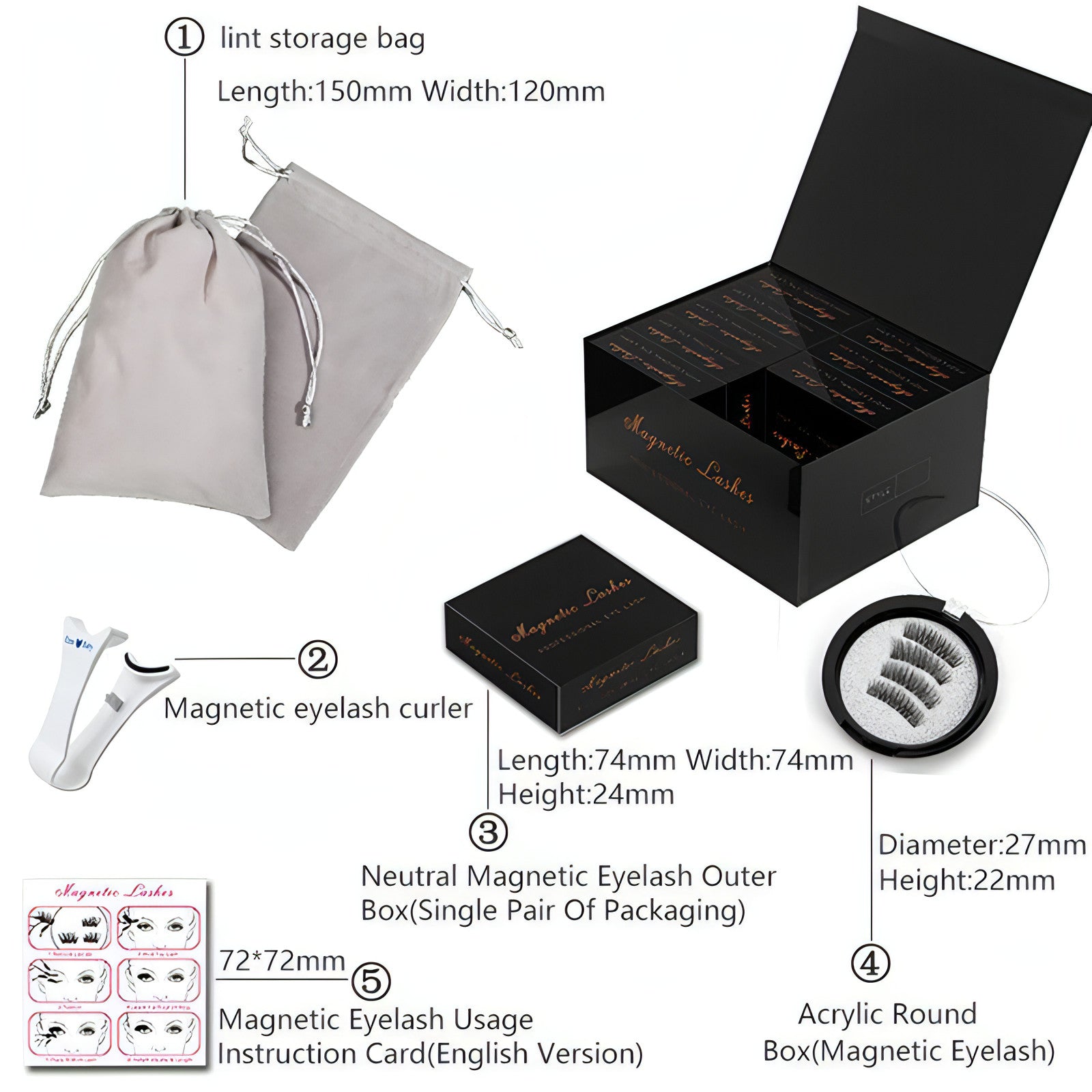 Magnetic Eyelashes - Allure SocietyFalse Eyelashes