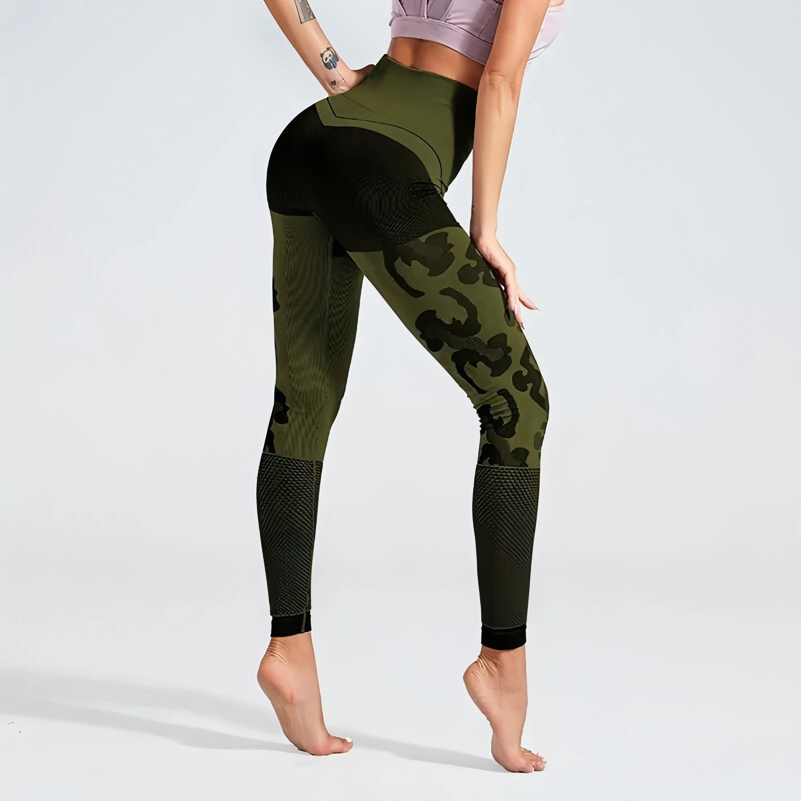 Mesh Knitted Push Up Leggings - Allure SocietyActivewear Pants