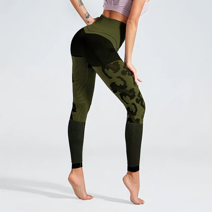 Mesh Knitted Push Up Leggings - Allure SocietyActivewear Pants