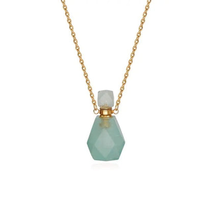 Natural Stone Essential Oil Bottles - Allure SocietyNecklaces
