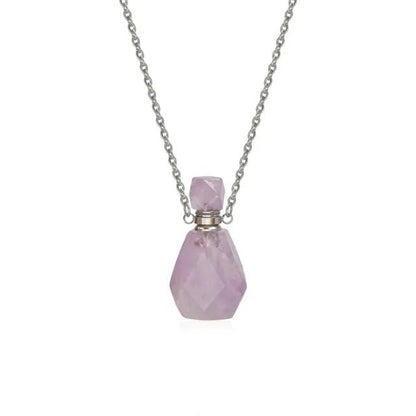 Natural Stone Essential Oil Bottles - Allure SocietyNecklaces