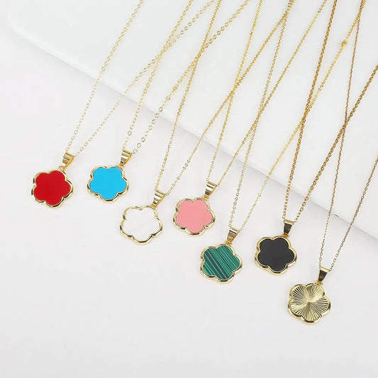 Plant Flower Pendant Necklace Women - Allure SocietyNecklaces