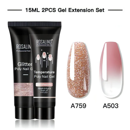 Poly Nail Gel Pure Color 2Pack - Allure SocietyFalse Nail Kits and Dryers