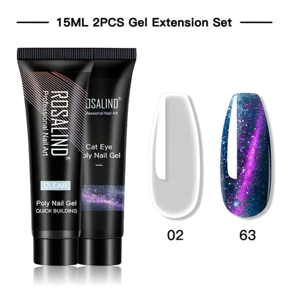 Poly Nail Gel Pure Color 2Pack - Allure SocietyFalse Nail Kits and Dryers