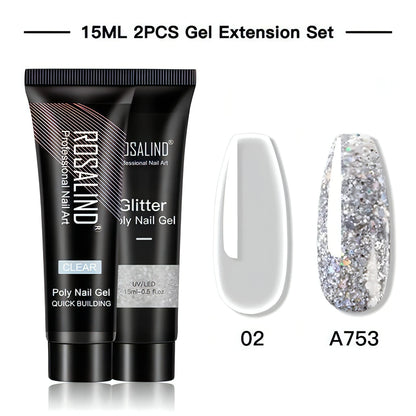 Poly Nail Gel Pure Color 2Pack - Allure SocietyFalse Nail Kits and Dryers