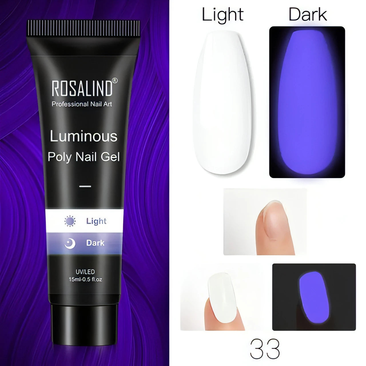 Poly Nail Gel Pure Color 2Pack - Allure SocietyFalse Nail Kits and Dryers