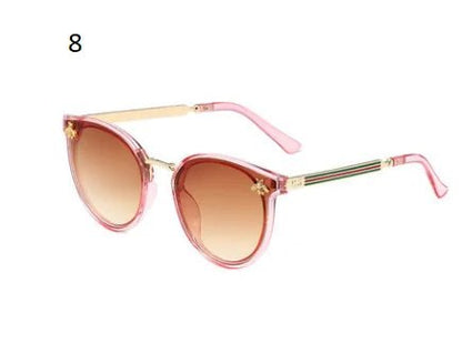 Retro Round Bee Sunglasses - Allure SocietyUV Sunglasses