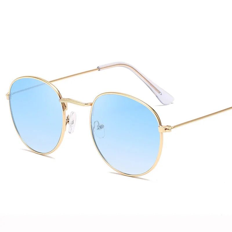 Semi - Rimless Metal Frame Sunglasses - Allure SocietyPolarised Sunglasses