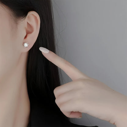 Shinny Hexagram Moissanite Stud Earrings - Allure SocietyEarrings