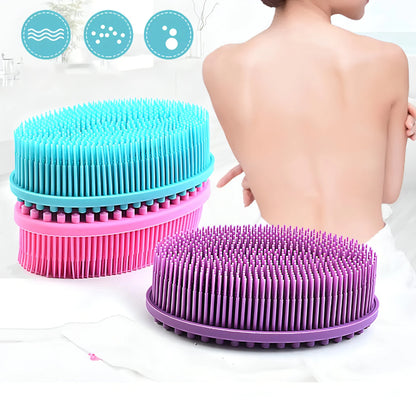 Soft Silicone Exfoliating Body Brush for Bath, Shower, and Facial Massage - Allure SocietySkincare Accessories