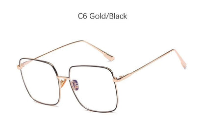 Square Framed Transparent Glasses - Allure SocietyUV Sunglasses