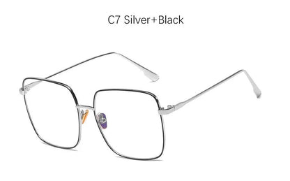 Square Framed Transparent Glasses - Allure SocietyUV Sunglasses