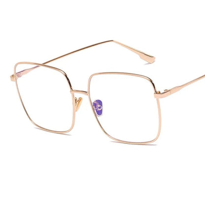 Square Framed Transparent Glasses - Allure SocietyUV Sunglasses