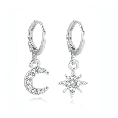 Star and Moon Drop Earrings - Allure SocietyEarrings