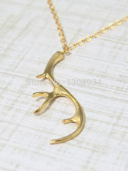 Vintage Deer Antler Necklace - Allure SocietyNecklaces