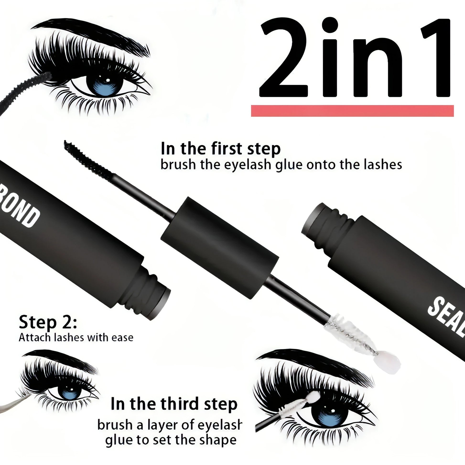 Waterproof Eyelash Glue - Allure SocietyFalse Eyelashes