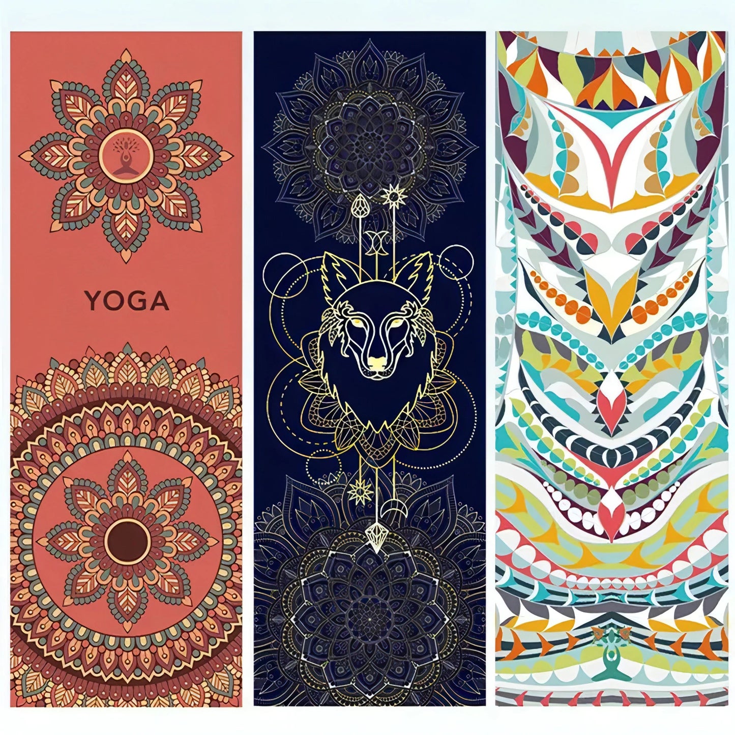 Yoga Mat Towel 185*63cm Printed Yoga Towel Non Slip Fitness Workout Mat Cover for Pilates Gym Yoga Blankets - Allure SocietyYoga Towel and Blankets