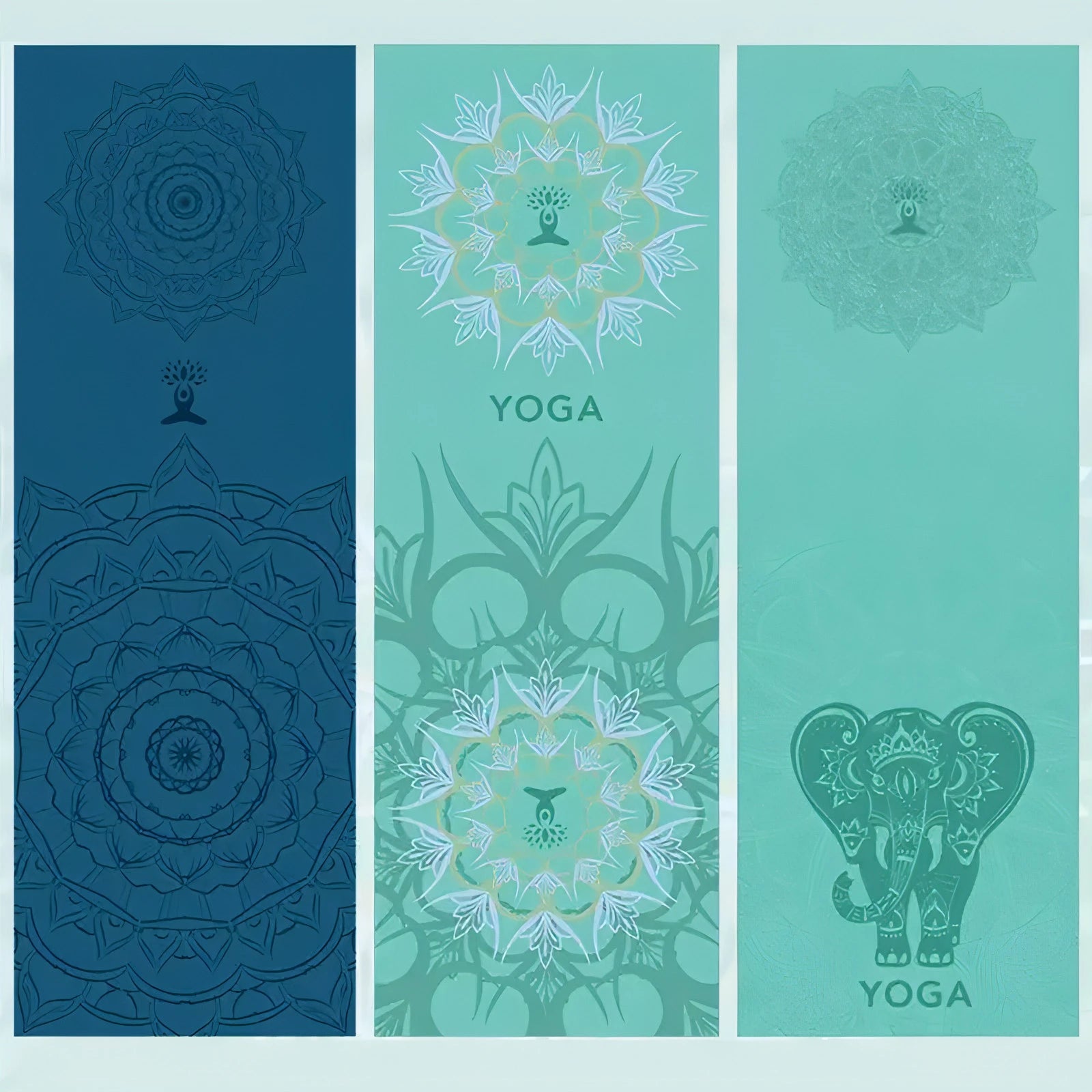 Yoga Mat Towel 185*63cm Printed Yoga Towel Non Slip Fitness Workout Mat Cover for Pilates Gym Yoga Blankets - Allure SocietyYoga Towel and Blankets