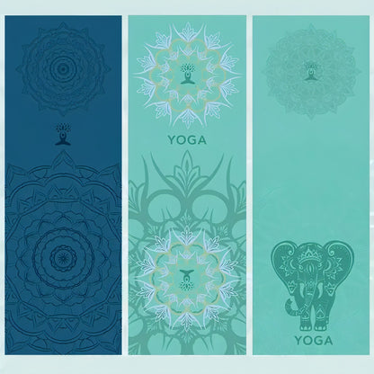 Yoga Mat Towel 185*63cm Printed Yoga Towel Non Slip Fitness Workout Mat Cover for Pilates Gym Yoga Blankets - Allure SocietyYoga Towel and Blankets