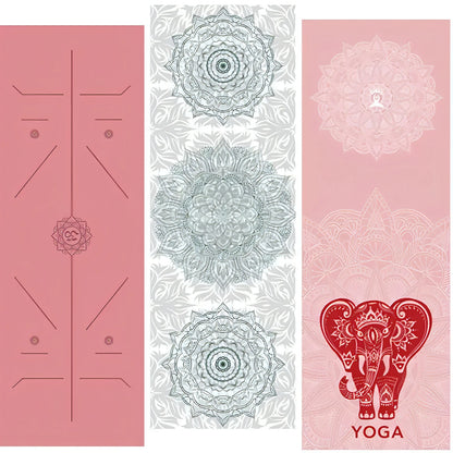 Yoga Mat Towel 185*63cm Printed Yoga Towel Non Slip Fitness Workout Mat Cover for Pilates Gym Yoga Blankets - Allure SocietyYoga Towel and Blankets
