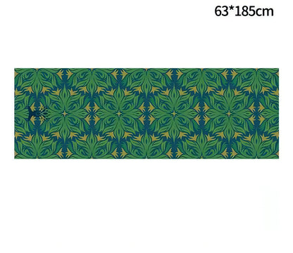 Yoga Mat Towel 185*63cm Printed Yoga Towel Non Slip Fitness Workout Mat Cover for Pilates Gym Yoga Blankets - Allure SocietyYoga Towel and Blankets