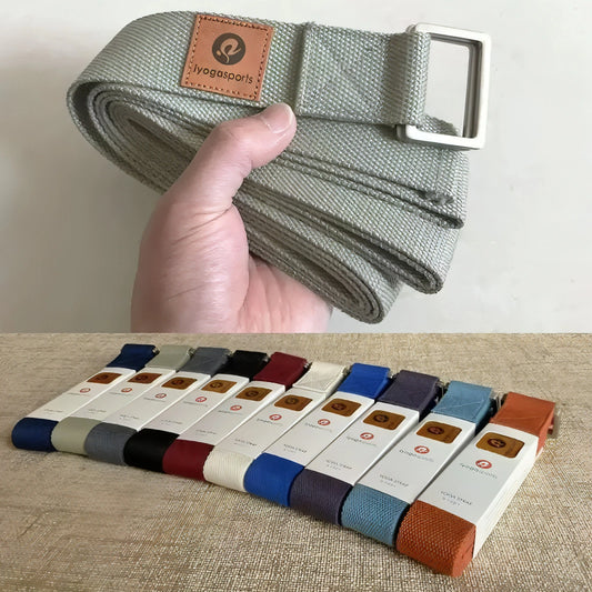 Yoga Strap Durable Cotton Adjustable Yoga Pilates Dance Stretching Belts Fitness Exercise Equipment - Allure SocietyFitness Accessories