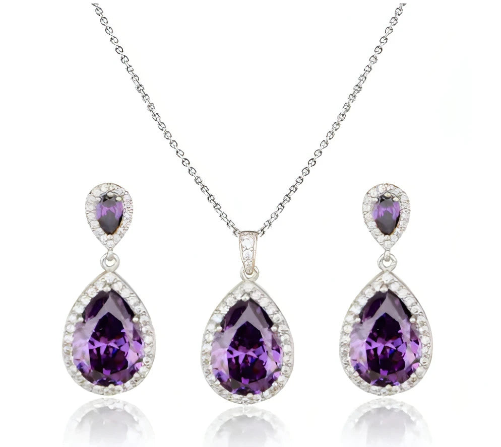 Zircon Jewelry Set - Allure SocietyNecklaces