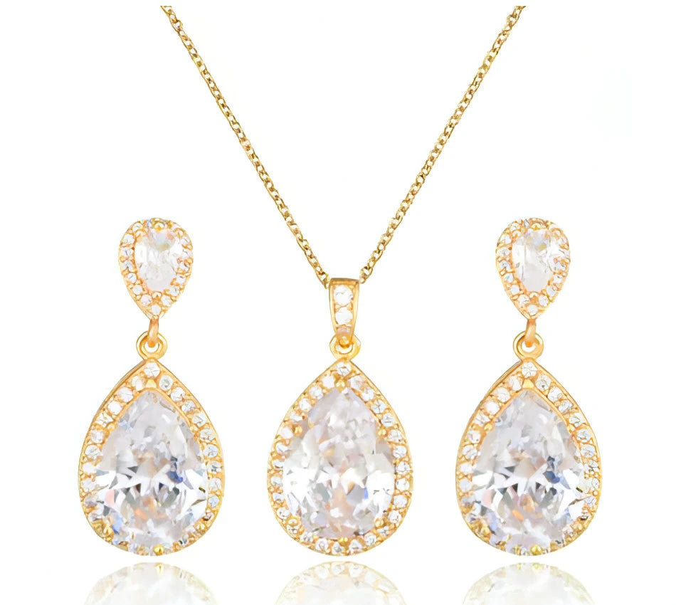 Zircon Jewelry Set - Allure SocietyNecklaces