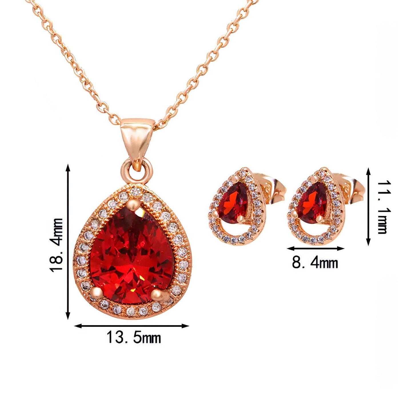 Zircon Jewelry Set - Allure SocietyNecklaces