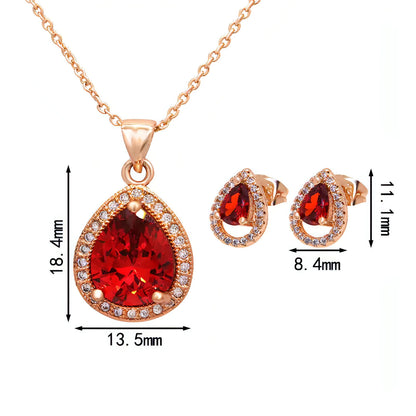Zircon Jewelry Set - Allure SocietyNecklaces
